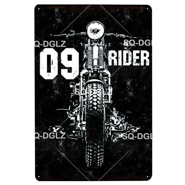 Motor Club Metal Sign Vintage Garage Tin Sign Bar Decor Plaque Pub Bar Decor Metalen Borden Poster Plate Art Poster