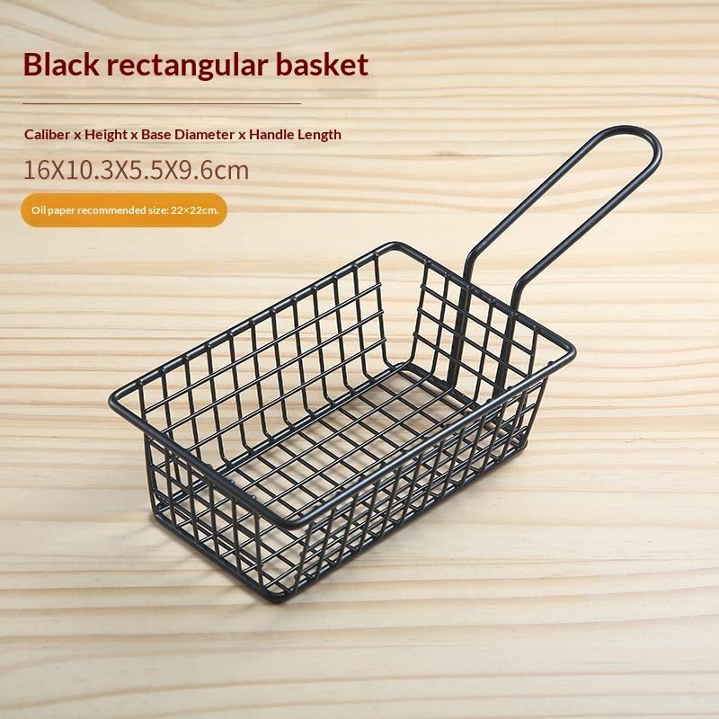 Pommes Frites Kurv Snack Spand Stegt Kylling Chip Opbevaringskurv Mad Friturekurv Olie Si Kreativt Bordservice Beholder