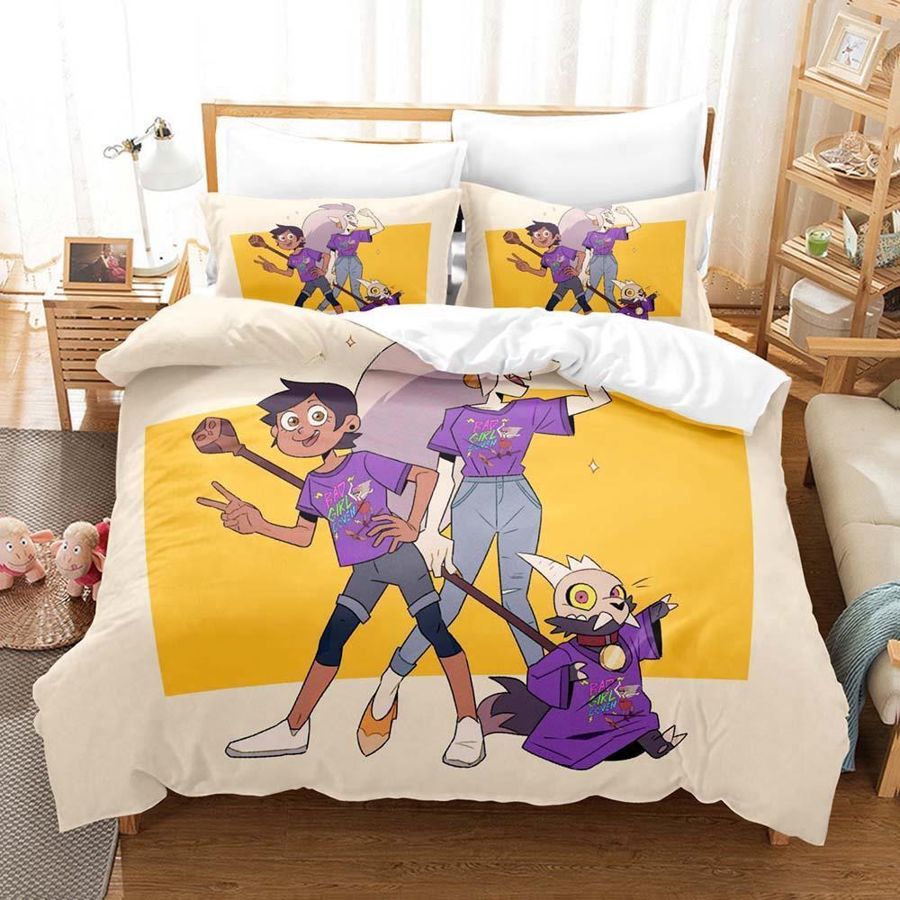New Bad Girl Coven Bedding Set Single Twin Full Queen King Size Bed Set Adult Kid Bedroom Duvet Cover Sets Anime Bed Sheet Set