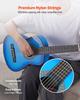 Classical Guitar, 780 mm, Wood Classical Guitar Starter Kit for Beginners, with Nylon Strings, Gig Bag, Strap, Tuner, Extra Strings, Picks, Capo,