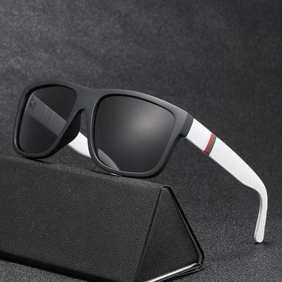 Nouvelles Lunettes de Soleil Carrées en Plastique pour Hommes, Pêche, Extérieur, Anti-Reflet, Classiques pour Conduire, Protection UV400
