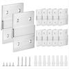 2025+ Hardware Kit for Hanging French Plywood Picture Hooks, Wall Bracket Hardware Kit Aluminum Z Bar Hangers 24 Pieces