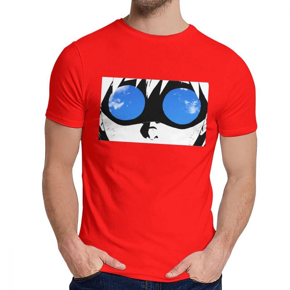 O Neck Gurren Lagann Simon Kamina T Shirt Graphic Print Unisex Soft Slim Top Tee Free