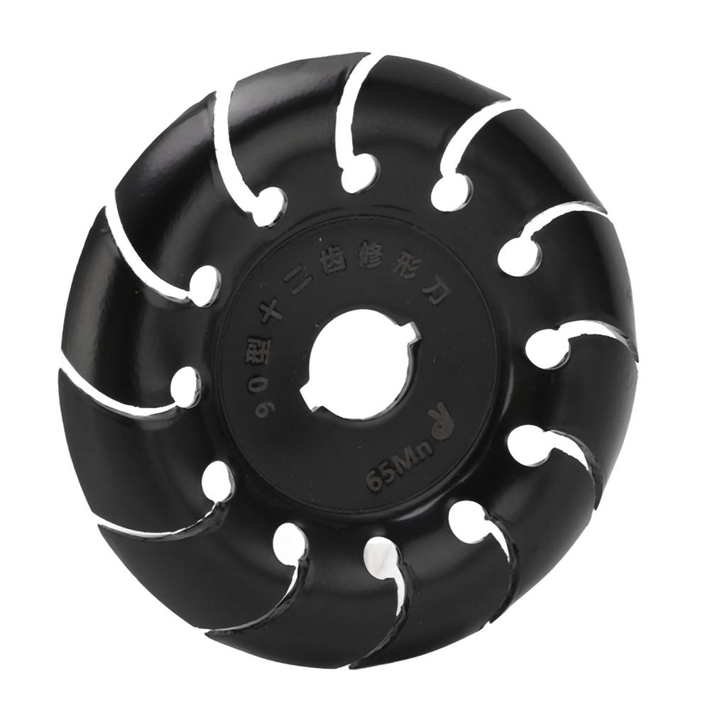 90mm 12 Zähne Winkelschleiferscheibe Holzschnitzen Schleifen Polieren Rad für Holzbearbeitung Schwarz