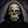 2D Flat Printed Full Face Mesh Headgear Breathable Halloween  Cosplay Mask Skull Zombie Mask  Prank