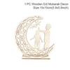 Ramadan Night Lights Star And Moon Wooden Festival Craft Lamps Muslim Eid Party Decoration Candles Atmosphere Lights