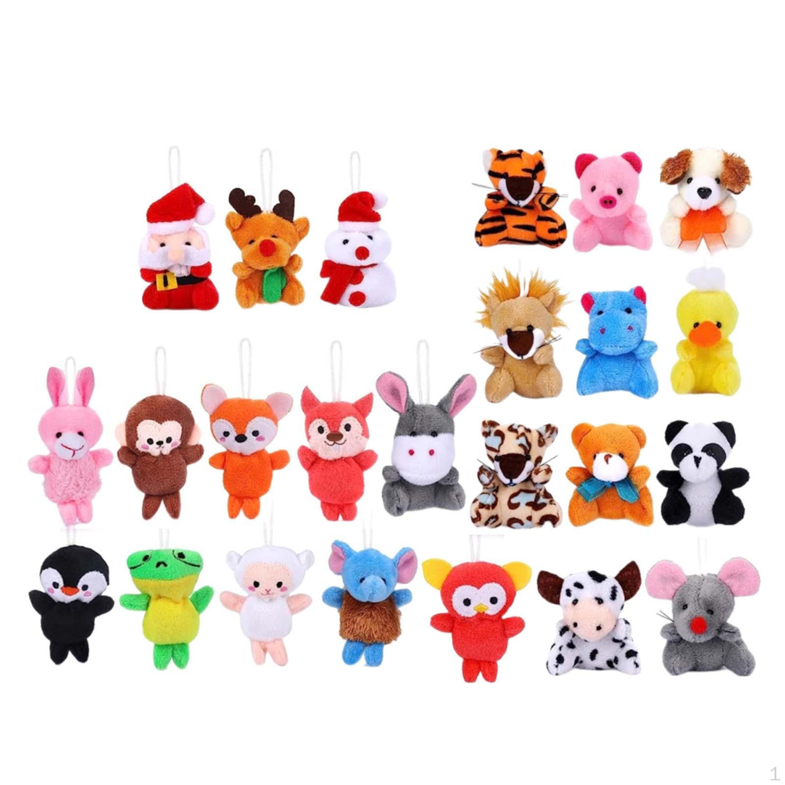 

Рождественский адвент-календарь с игрушками-животными в подарок на праздник для детей и взрослых Style B