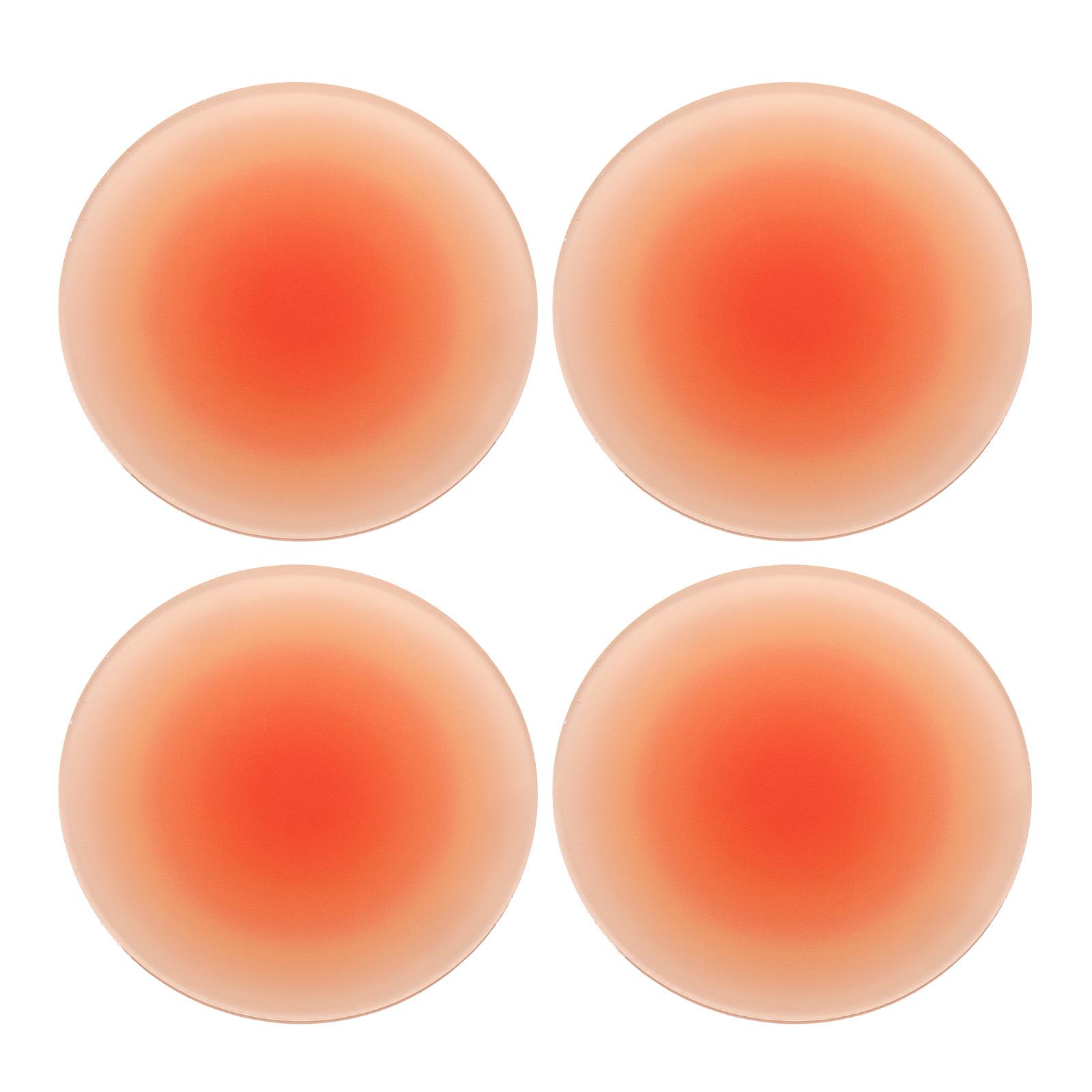 4pcs Acrylic Cup Coasters Cute Coasters Round Heat Resistant Cup Coasters Non-Slip Table Coasters For Dining Table Decor