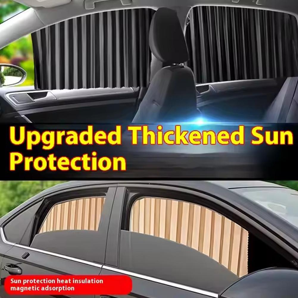 Car Sunshade Curtains Magnetic Privacy Sun Shades Portable Covers Side Shades Protection Adjustable Window Travel Sun V0T6