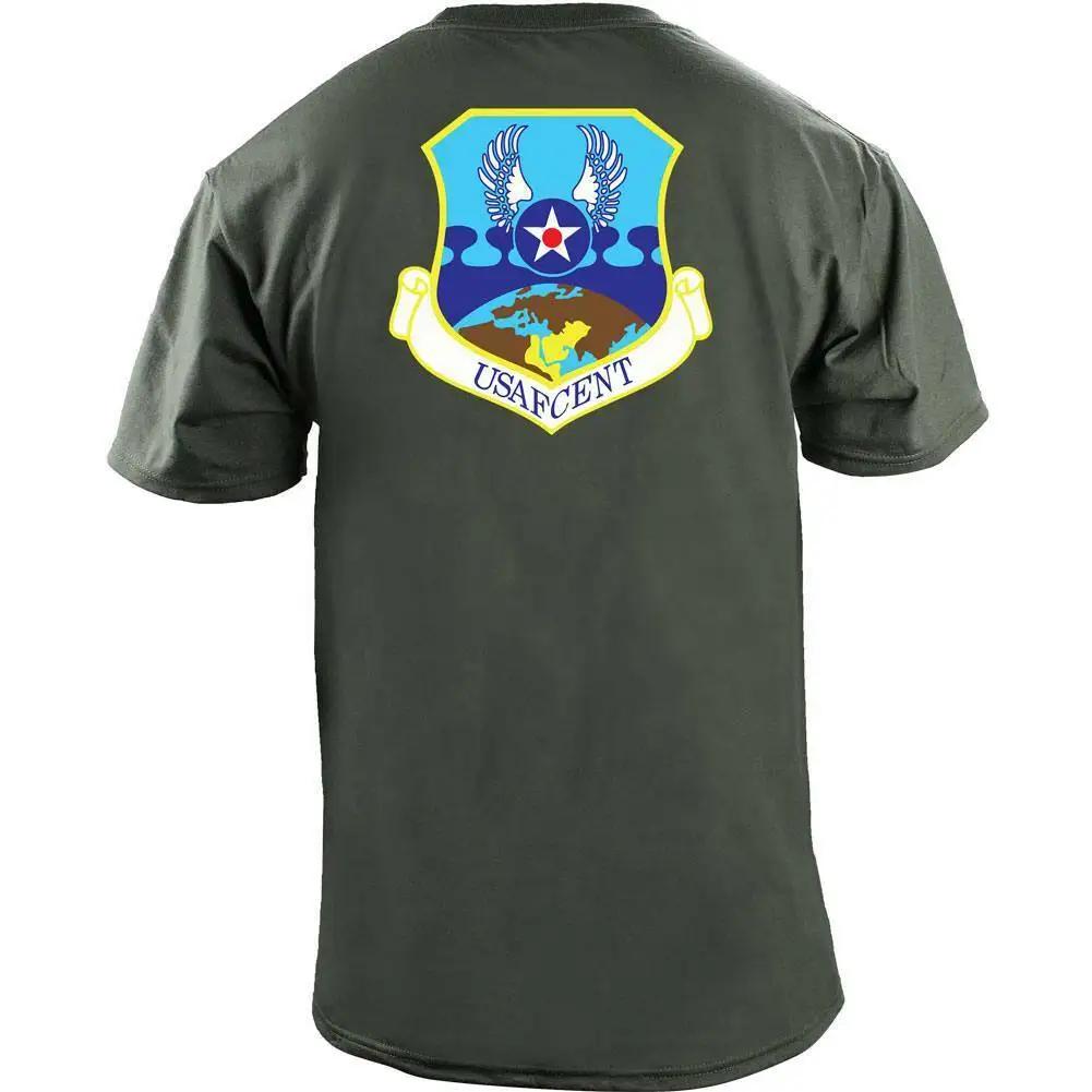 

US Air Force USAFCENT Full Color Veteran Patch Printed TShirt Summer Cotton ONeck Short Sleeve Mens T Shirt New S3XL 4XL