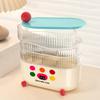 Dustproof Eye Shadow Storage Box Plastic Earrings Ring Box Rotatable Makeup Brush Holder  Vanity