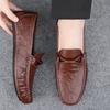 2025 New Flats Brand Mens Loafers High Quality Formal Casual Mens Business Formal Boat Shoes Soft Moccasins Leather Men Shoes