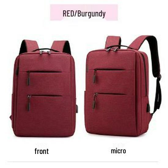 Men's Large-Capacity Logo Backpack: Simple, Fashionable Business & Casual Laptop Bag