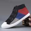 High top Canvas Men Patchwork Shoes Comfortable  Sneakers Men's Summer Breathable  Casual Walking Outdoor Flats shoes 2025