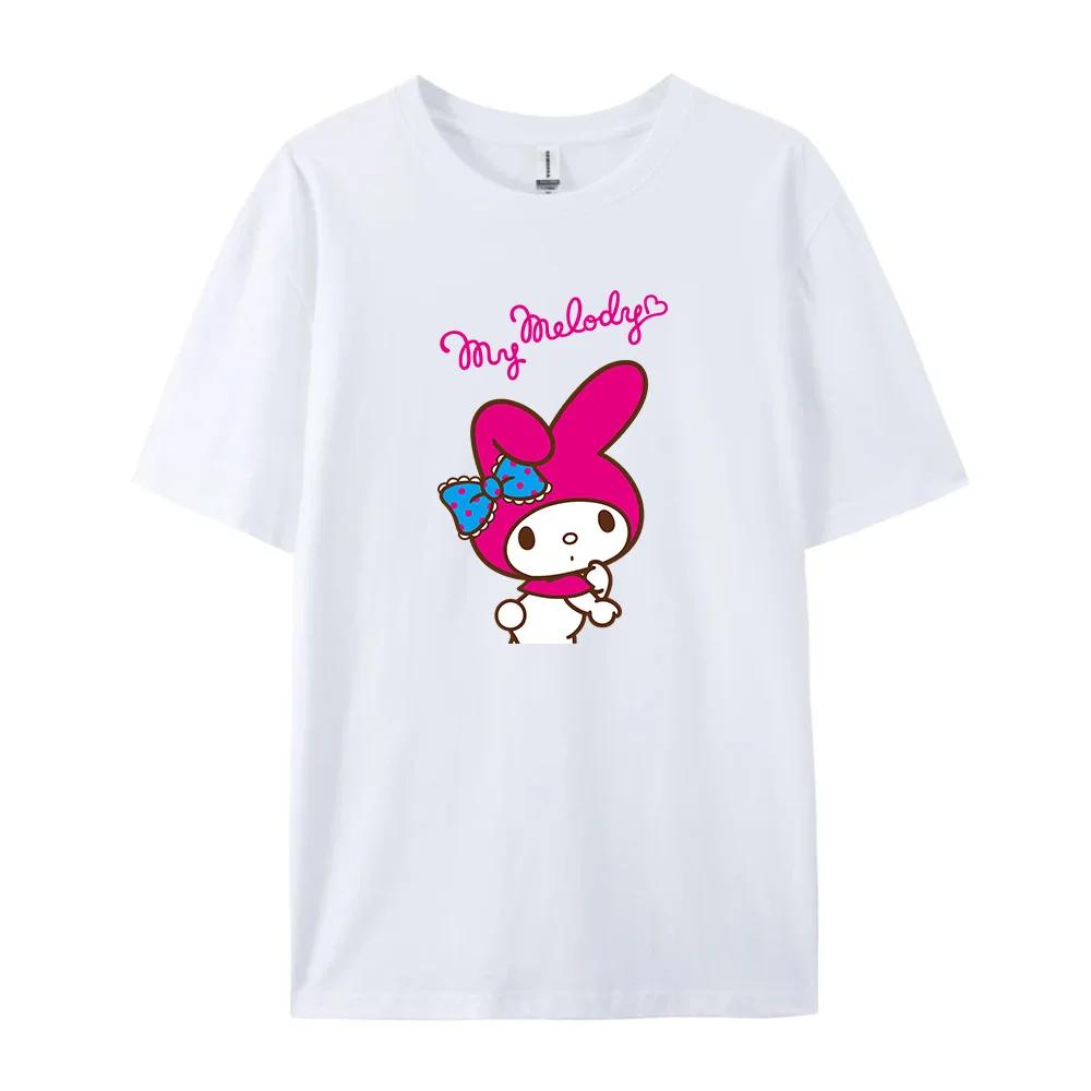 Cotton Breathable Childrens Tshirt Summer New Cute Melody Printed Parent Child Wear Unisexs and Womens Short Sleeves 2026