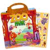 Children's DIY Zoo Animal Cognition Early Teaching Repeated Posting Concentration Cultivation Quiet Book Jelly Sticker Book