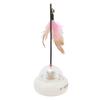 Electric Feather Cat Toy Automatic Rotating Interactive Feather Toy Electric Cat Teaser Stick