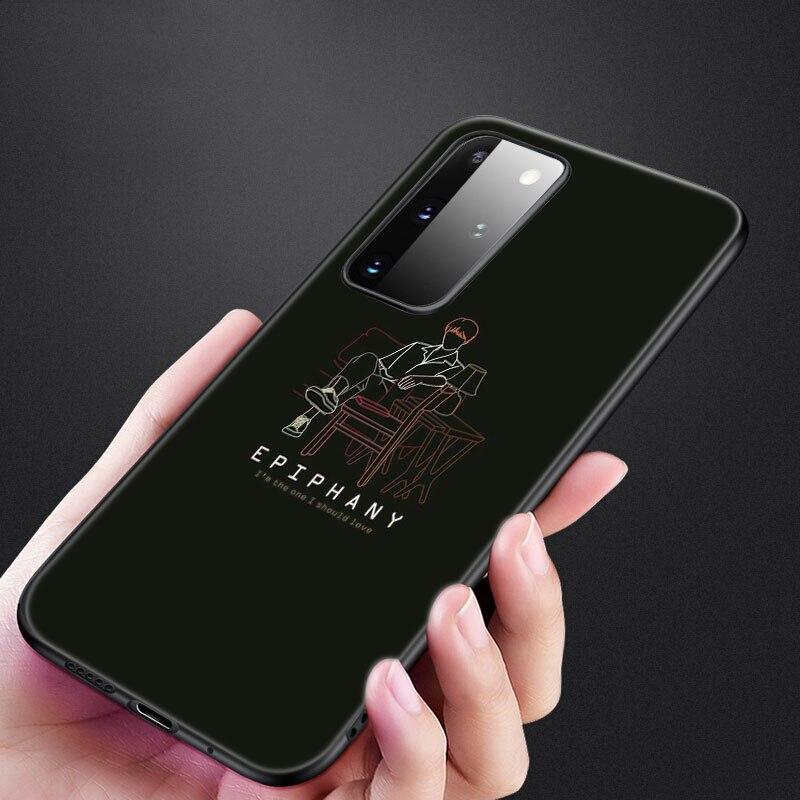 Love Yourself Art Handyhülle für Samsung Galaxy S22 Pro S21 S20 Ultra FE S10 Lite 5G S10E S9 S8 Plus Weiche TPU Schwarze Hülle