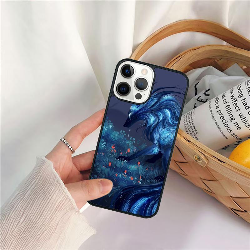 Kitsune Fox Art Celular Mobile Smartphone Cases For iPhone 17 Air 16 15 14 12 13 11 Pro MAX Plus Coque Fundas