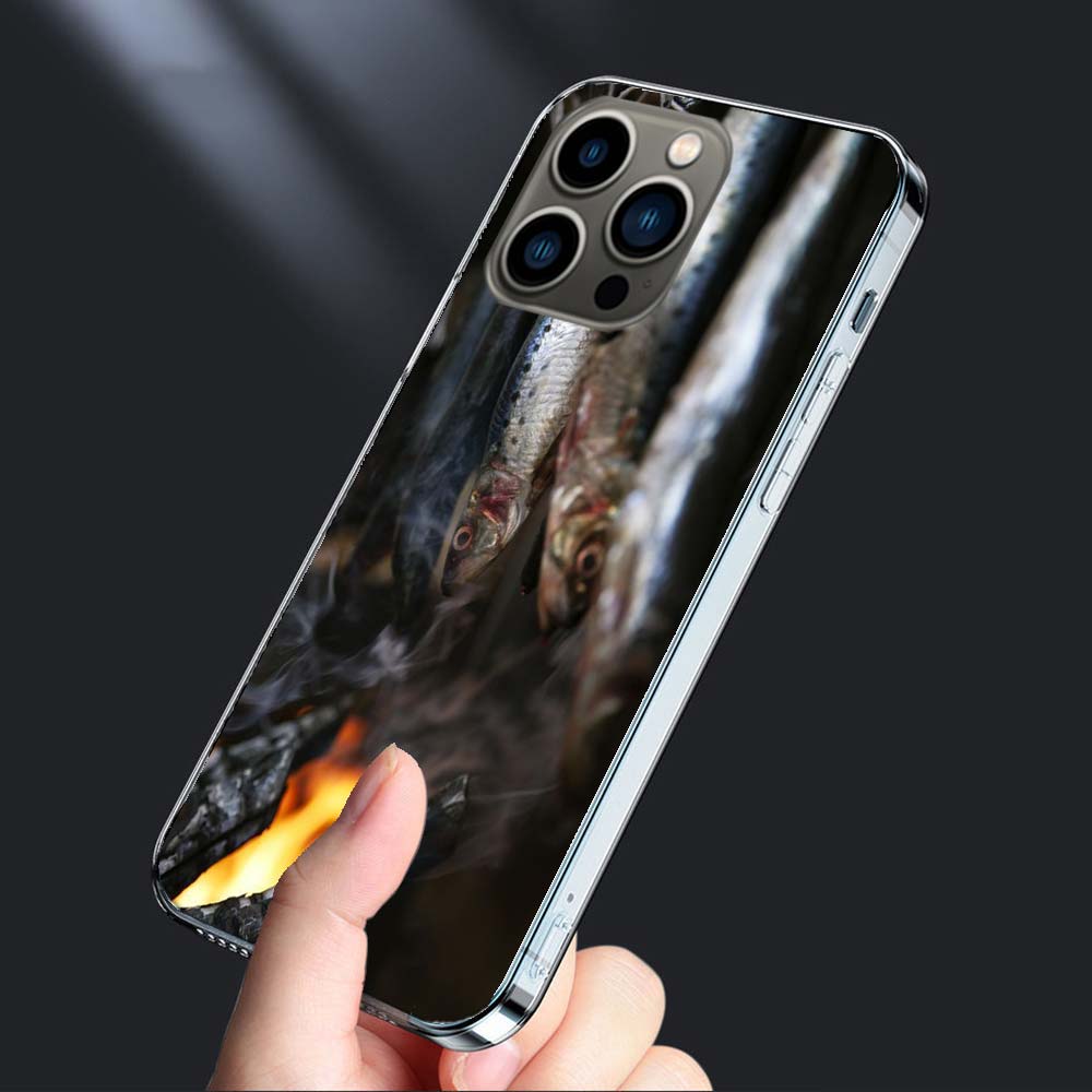 Smoked Mackerel Fish Foodstyling Composition Phone Case For Iphone 16E 15 Pro 14 Plus 17E 16 17 Pro Max Air 11 12 13 Mini Cover