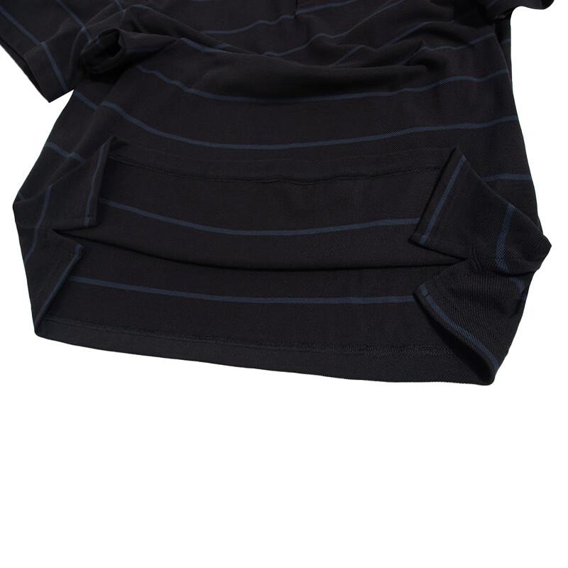 adidas Embroidered Striped Half-Button Polo Shirt Men Tops Black IA8163