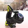 Căști de gaming cu LED, cu ureche de pisică, pliabilă, montată pe cap, Căști Bluetooth 5.0, căști fără fir adevărate cu microfon