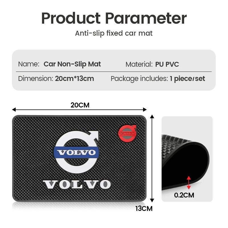 Car Ornament PVC Anti-Slip Mat Sticky Pad Dashboard Accessories For Volvo XC90 V90 V60 XC60 V40 EC40 EX40 S80 S60 S90 C40 V70