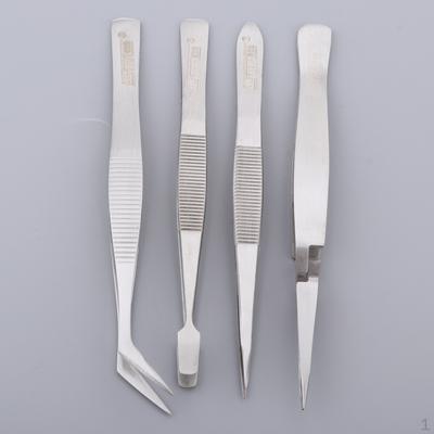 4-teiliges Pinzetten-Set – Bastelmodellbau, Schmuck, Nagelpflücker