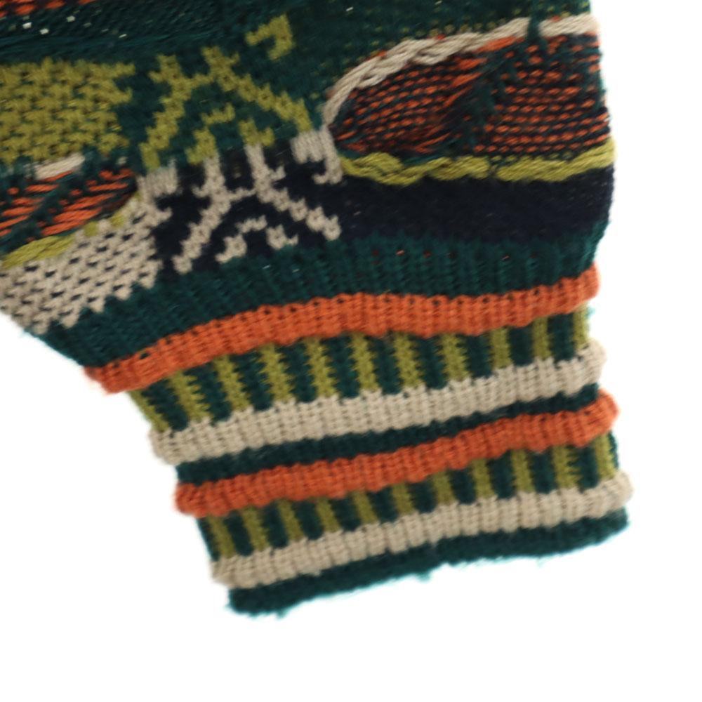 VERCELLI Old Long sleeve 3D knit L Green and others sweater Men's Used