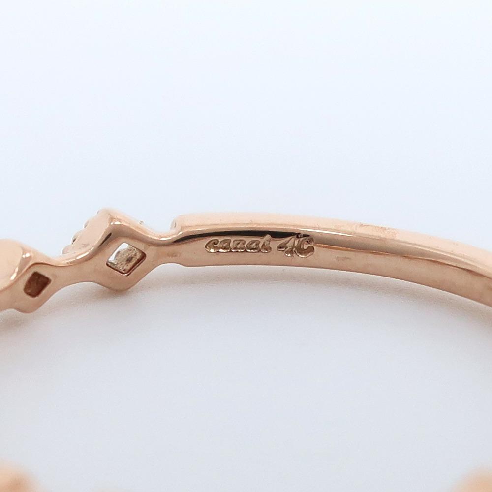 canal4℃ Ring K10 yellow gold/diamond #5.8(US Size) 1.1g Women Used