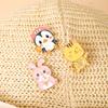 Cute Cartoon Animal Collection Enamel Brooches Penguins Elephants Tigers Cows Rabbits Pins For Clothes Jewelry Decoration