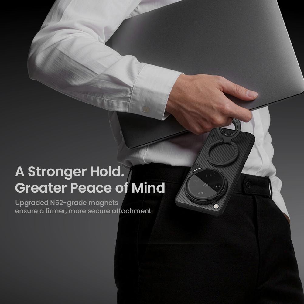 Custodia per Telefono OPPO Find X9 Ultra Nillkin CamShield Prop Magnetica Versione Trasparente Guscio Rigido in PC+TPU Cover Posteriore Antiurto