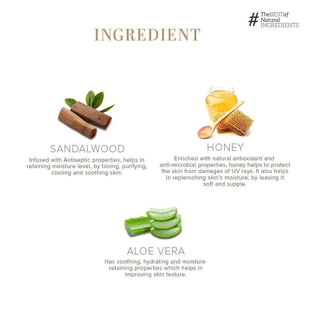 Khadi Natural Sandalwood & Honey Body Wash 210ml Pack of 1 | Gentle Hydrating Shower Gel for Soft Smooth Skin