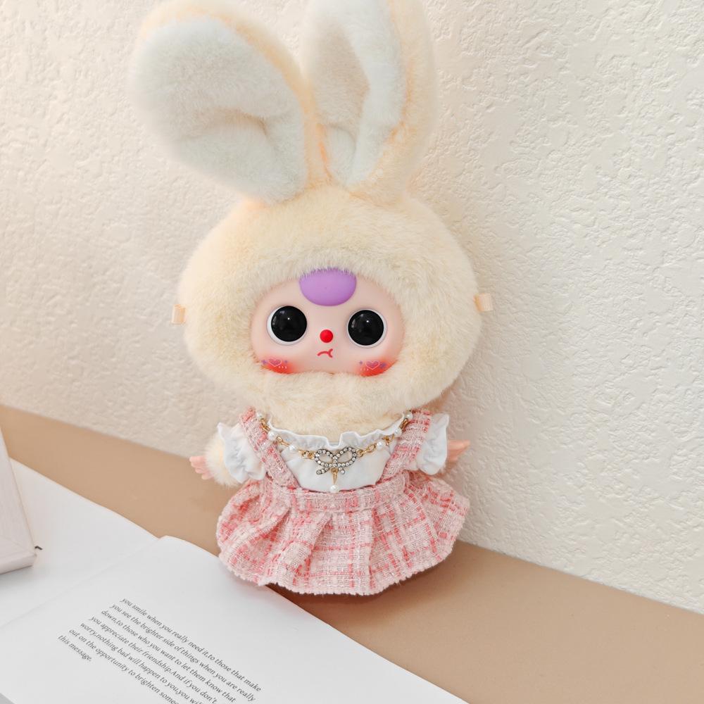 Macaron Little Rabbit Doll Clothes: Cute Pendant, Outfit for 3-Year-Old, Blind Box Edition