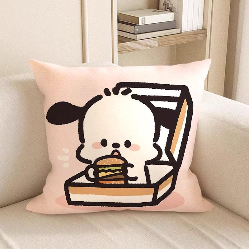 Cute Cartoon-Printed Pillowcases: Snoopy and Friends Designs! Sofa Cushion Cover, Room Decoration, Gifts