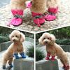 4pcs/Set Waterproof Pet Dog Shoes Chihuahua Anti-Slip Rain Boots Footwear for Small Cats Dogs Puppy Dog Pet Booties