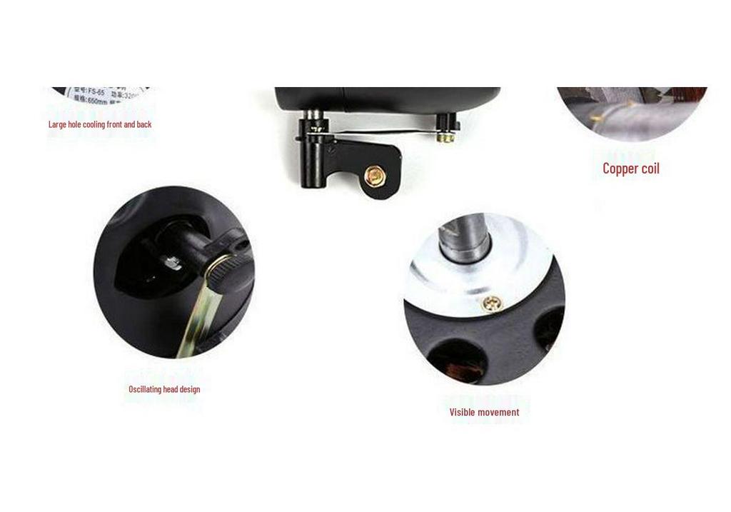 High Power Industrial Electric Floor Fan with Large Air Volume and Mechanical Oscillation, Wall-Mountable.