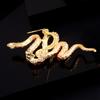 Minimalist Zodiac Snake Brooch Sparkling Snake Lapel Pin  Jewelry Gifts