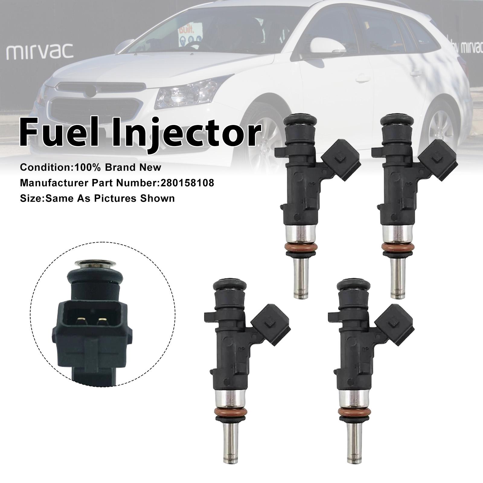 

4Pcs Fuel Injector For Holden Cruze JH 1.6L A16LET 2013-2016 0280158108