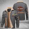 Hot Sale Eagle Skull Ha Lei Locomotive Autumn and Winter Fleece European Size Cotton Jacket Sports Jacket Men's Jacket