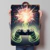 Gaming Controller Explosion Confetti Tinplate Poster Customized Wall Art Vintage Retro Metal Signs for Decoration At Home Decor