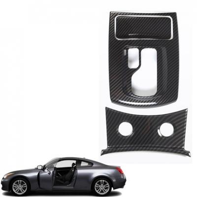ABS Carbon Center Gear Panel Trim Cover Set For Infiniti G25 G37 Automatic 09-13
