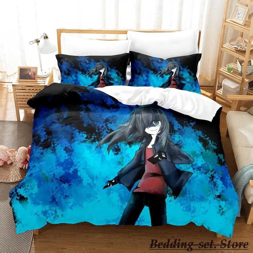 Watamote Bedding Set Single Twin Full Queen King Size Bed Set Adult Kid Bedroom Duvetcover Sets Anime parure de lit Bed