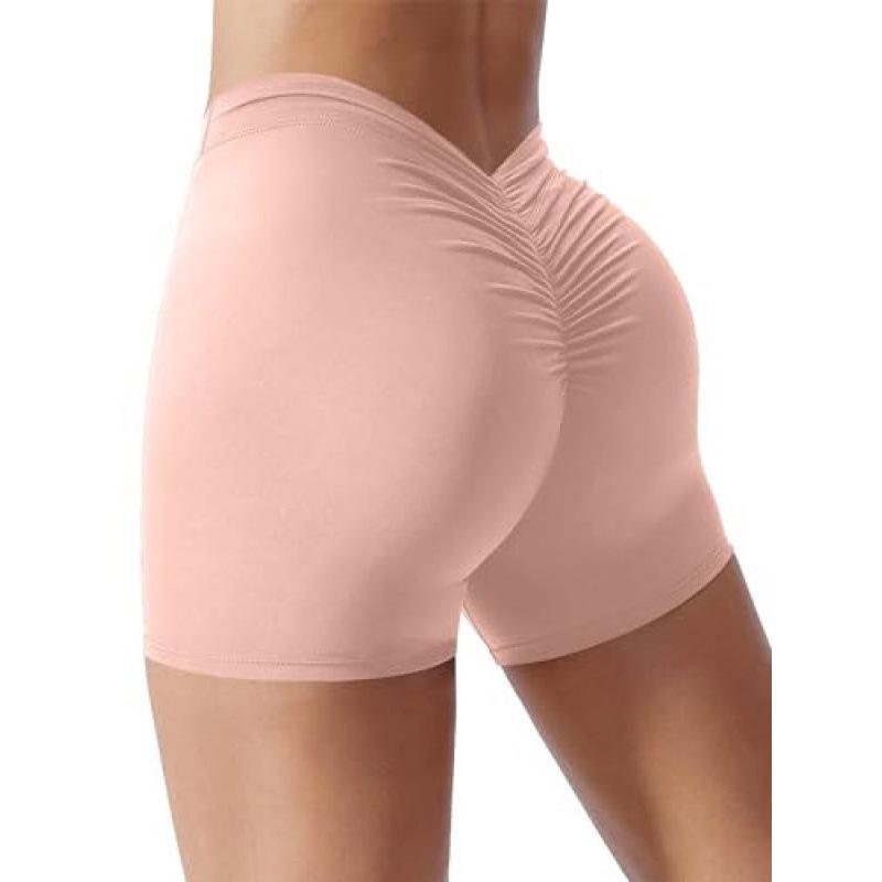 Women's Hip-Lifting Sexy Yoga Pants - Three-Quarter Length, Peach Buttocks Design