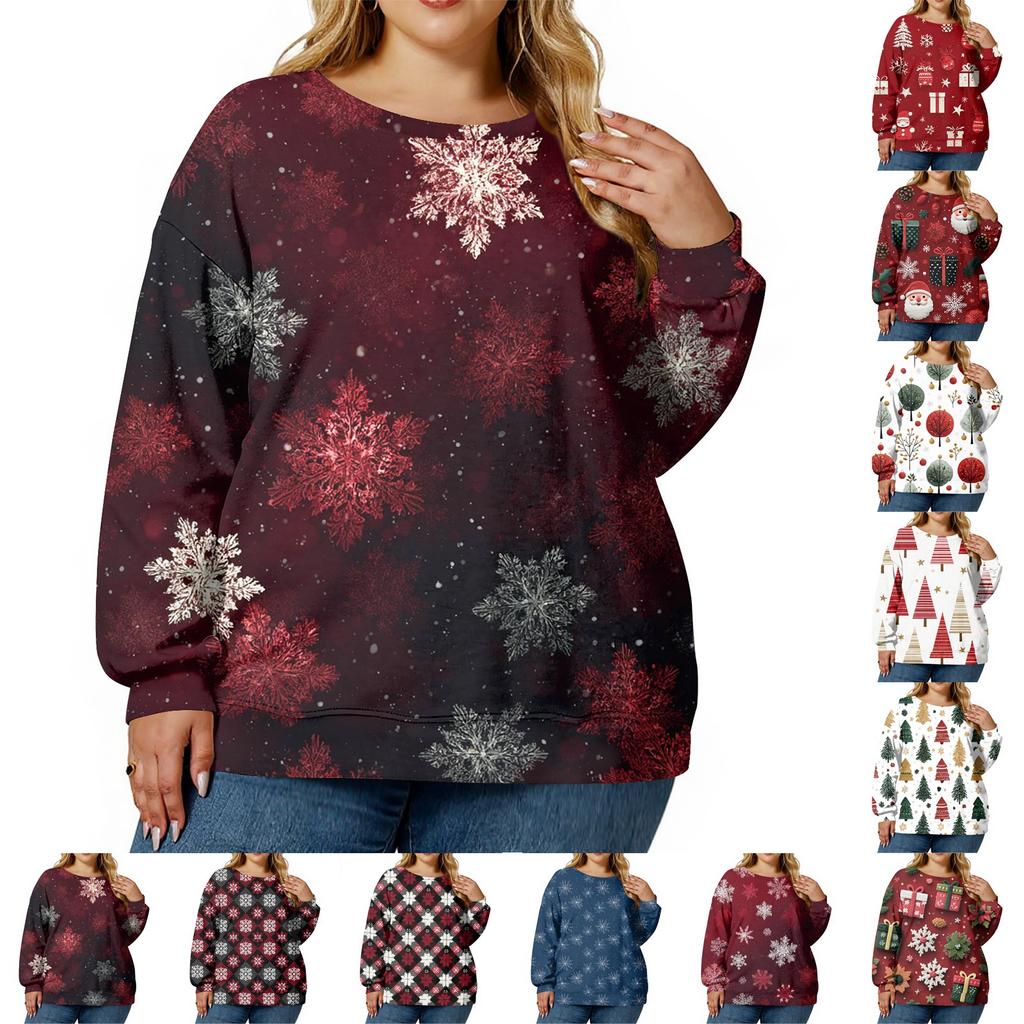 Christmas Sweatshirts For Women Sweater Cute Shirt Fall Pullover Top
