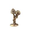 1Pc Vintage Brass Couple Ornament - Retro Copper Creative Handicraft, Mini Figurines Home Desktop Decor Miniatures