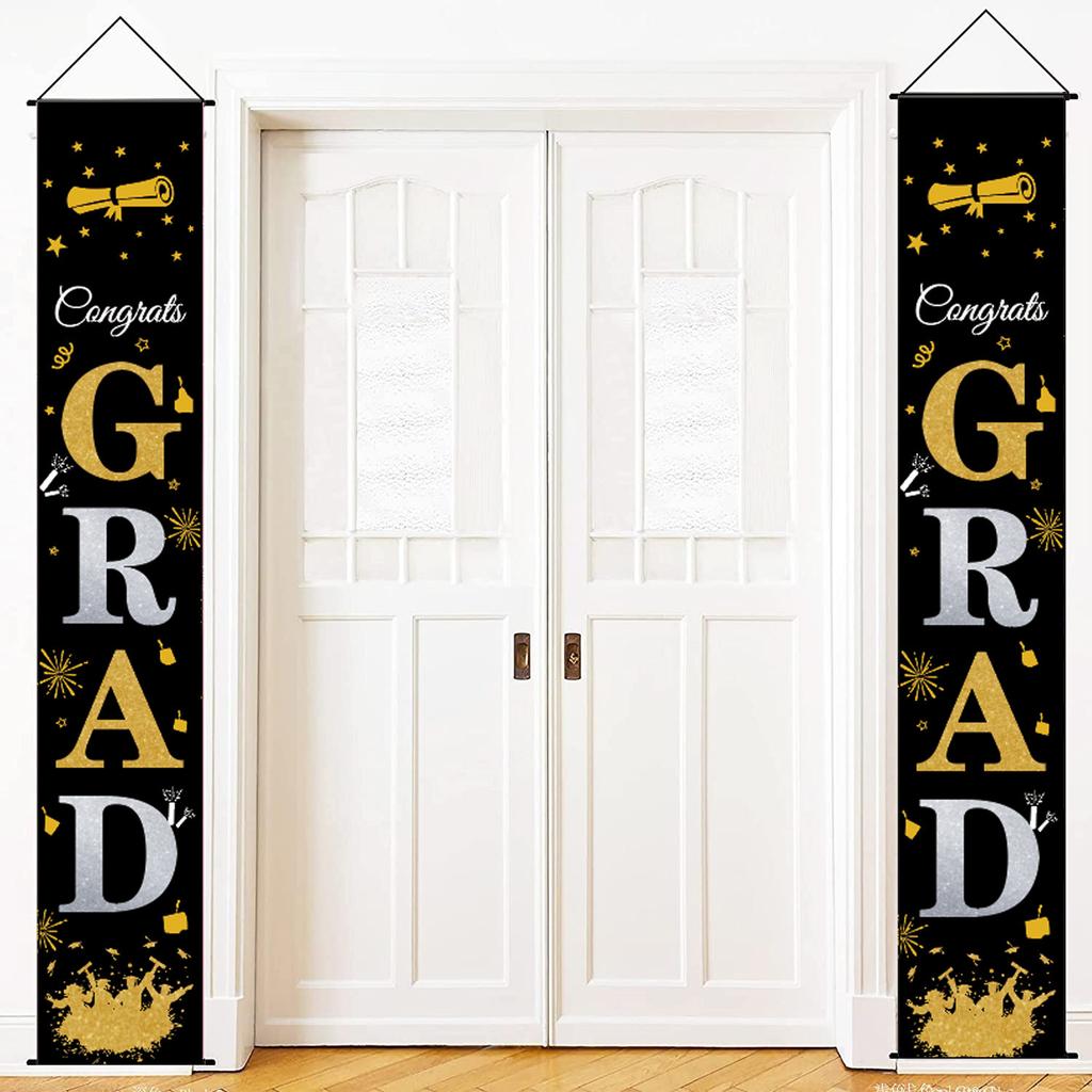Grad Congrats Graduation Gateway Graduation Party Courtyard Arrangement Door Curtain Poster Customization