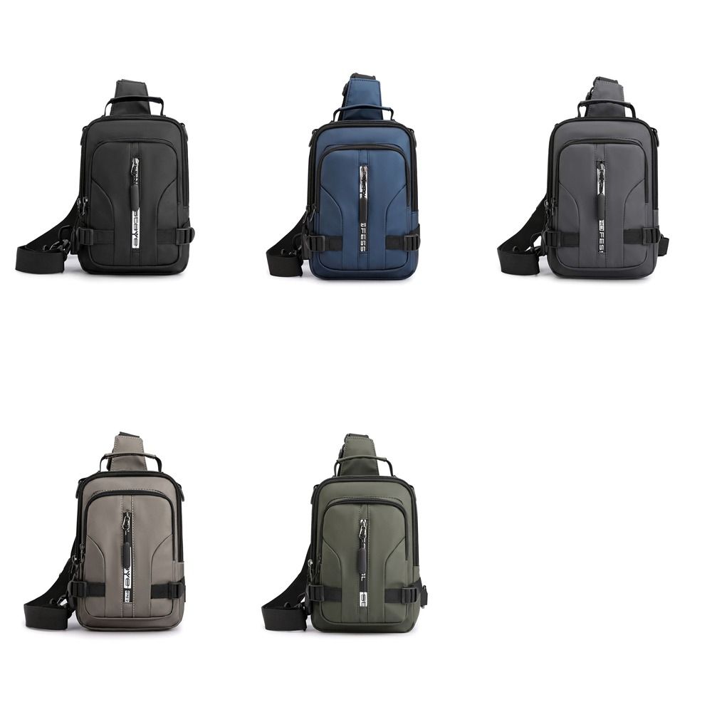 Side Rucksack Pack Nylon Crossbody Bag Messenger Chest Bag Men Small Backpack Travel Shoulder Bag