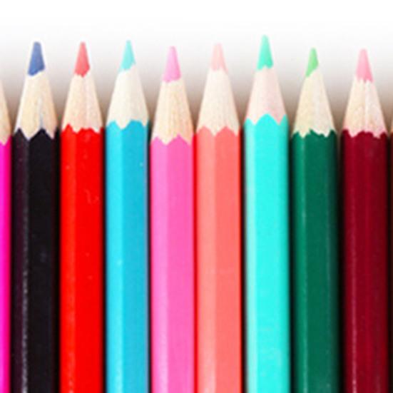 12/18/24/36/48Pcs Colored Pencil Presharpened Soft Core Student Stationery Drawing Pencil for Kindergarten