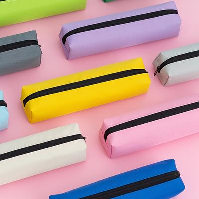 Astuccio portapenne resistente Kawaii Cancelleria Astuccio portapenne di grande capacità Forniture scolastiche Astuccio portapenne Colore unito Cancelleria coreana